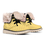 Vanilla Ice Cream Melted Print Winter Boots