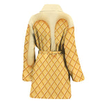 Vanilla Ice Cream Melted Print Women's Bathrobe