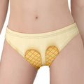 Vanilla Ice Cream Melted Print Women's Panties