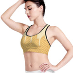 Vanilla Ice Cream Melted Print Women's Sports Bra