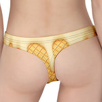 Vanilla Ice Cream Melted Print Women's Thong