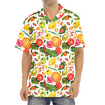 Vegan Fruits And Vegetables Print Aloha Shirt