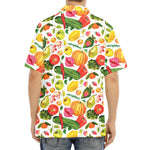 Vegan Fruits And Vegetables Print Aloha Shirt