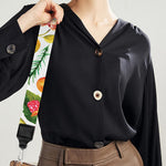 Vegan Fruits And Vegetables Print Bag Strap