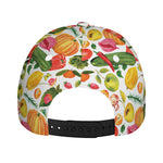 Vegan Fruits And Vegetables Print Baseball Cap