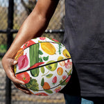Vegan Fruits And Vegetables Print Basketball