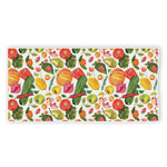 Vegan Fruits And Vegetables Print Beach Towel