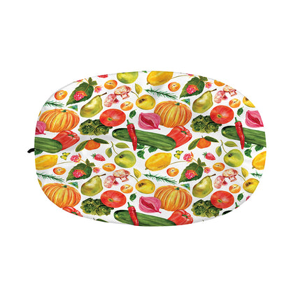 Vegan Fruits And Vegetables Print Car Side Mirror Covers