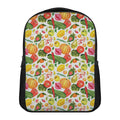 Vegan Fruits And Vegetables Print Casual Backpack