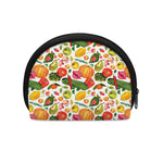 Vegan Fruits And Vegetables Print Coin Purse
