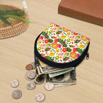 Vegan Fruits And Vegetables Print Coin Purse