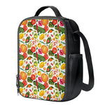 Vegan Fruits And Vegetables Print Crossbody Lunch Bag