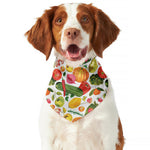 Vegan Fruits And Vegetables Print Dog Bandana