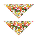 Vegan Fruits And Vegetables Print Dog Bandana