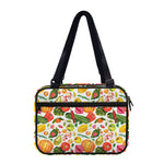 Vegan Fruits And Vegetables Print Double Strap Bible Bag