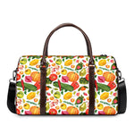 Vegan Fruits And Vegetables Print Duffle Bag
