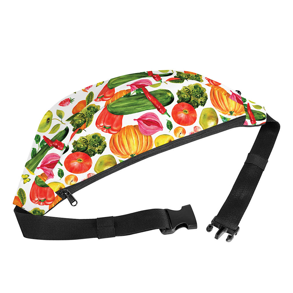 Vegan Fruits And Vegetables Print Fanny Pack