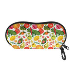 Vegan Fruits And Vegetables Print Glasses Case