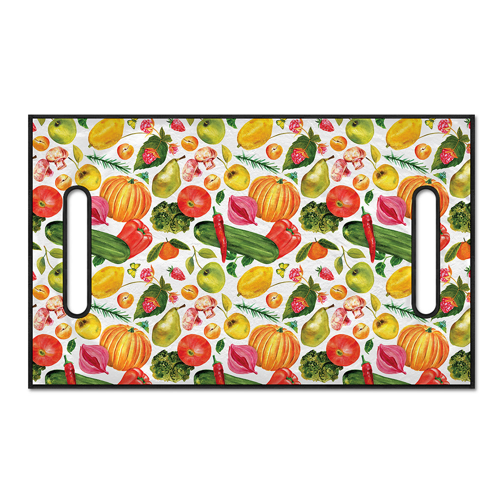 Vegan Fruits And Vegetables Print Golf Cart Seat Cover