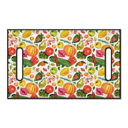 Vegan Fruits And Vegetables Print Golf Cart Seat Cover