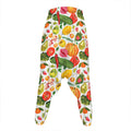 Vegan Fruits And Vegetables Print Hammer Pants