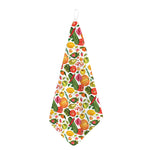 Vegan Fruits And Vegetables Print Hand Towel