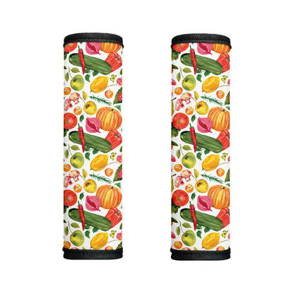 Vegan Fruits And Vegetables Print Handle Covers