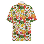 Vegan Fruits And Vegetables Print Hawaiian Shirt