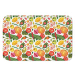 Vegan Fruits And Vegetables Print Indoor Door Mat