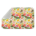 Vegan Fruits And Vegetables Print Indoor Door Mat