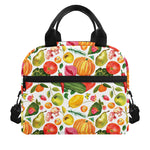 Vegan Fruits And Vegetables Print Insulated Lunch Bag
