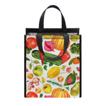 Vegan Fruits And Vegetables Print Insulated Lunch Tote