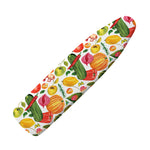 Vegan Fruits And Vegetables Print Ironing Board Cover