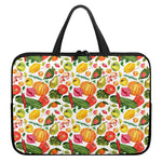 Vegan Fruits And Vegetables Print Laptop Sleeve With Handle