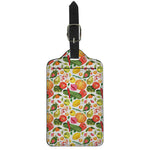 Vegan Fruits And Vegetables Print Luggage Tag