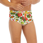 Vegan Fruits And Vegetables Print Men's Briefs