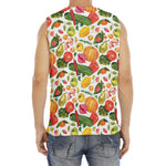 Vegan Fruits And Vegetables Print Men's Fitness Tank Top