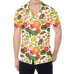 Vegan Fruits And Vegetables Print Men's Shirt