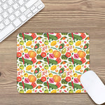 Vegan Fruits And Vegetables Print Mouse Pad