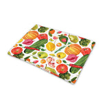 Vegan Fruits And Vegetables Print Pet Cooling Mat Cover