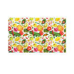 Vegan Fruits And Vegetables Print Polyester Flag