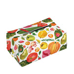 Vegan Fruits And Vegetables Print Rectangle Tissue Box Cover