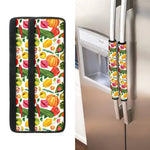 Vegan Fruits And Vegetables Print Refrigerator Handle Covers