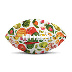 Vegan Fruits And Vegetables Print Rugby Ball