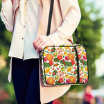Vegan Fruits And Vegetables Print Shoulder Strap Bible Bag