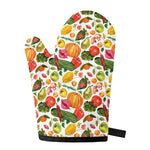 Vegan Fruits And Vegetables Print Single Oven Mitt
