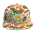 Vegan Fruits And Vegetables Print Snapback Cap
