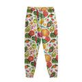 Vegan Fruits And Vegetables Print Sweatpants