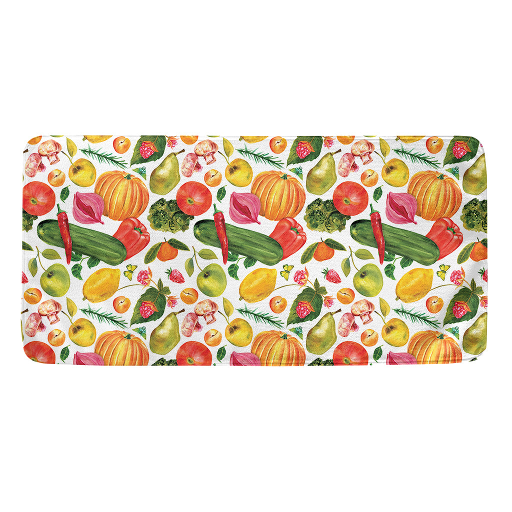 Vegan Fruits And Vegetables Print Towel