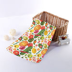 Vegan Fruits And Vegetables Print Towel